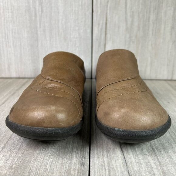 Dansko Mule Slip On Shoes Brown Leather Casual Comfort Clog Size 8 EUR 38 - Picture 5 of 10